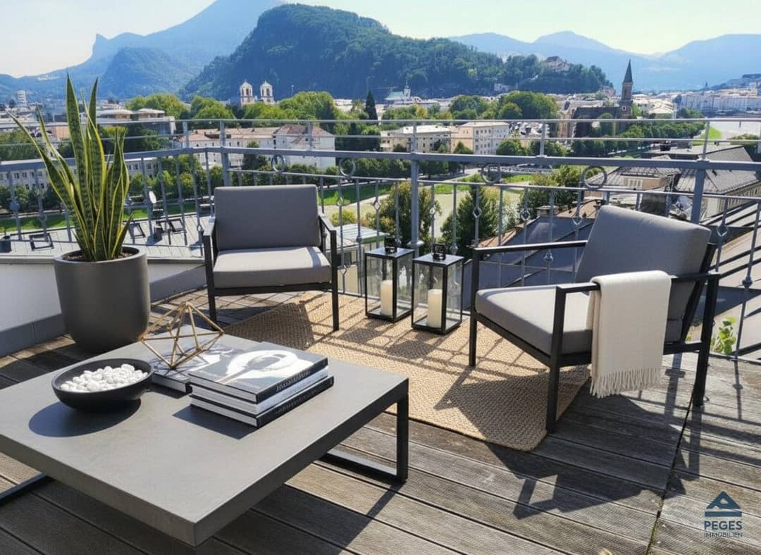 Dachterrassen-Wohnung Mülln 113m²
