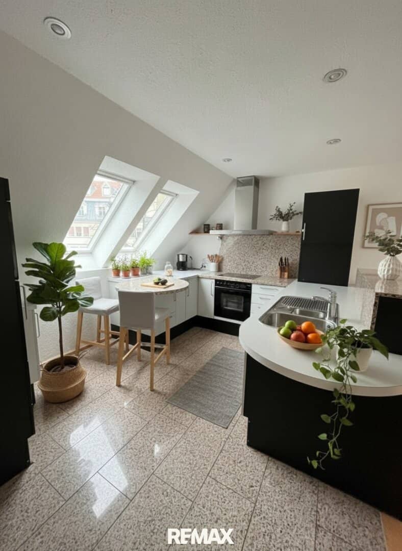 Einzigartige Dachgeschoss-Maisonette mit Terrasse