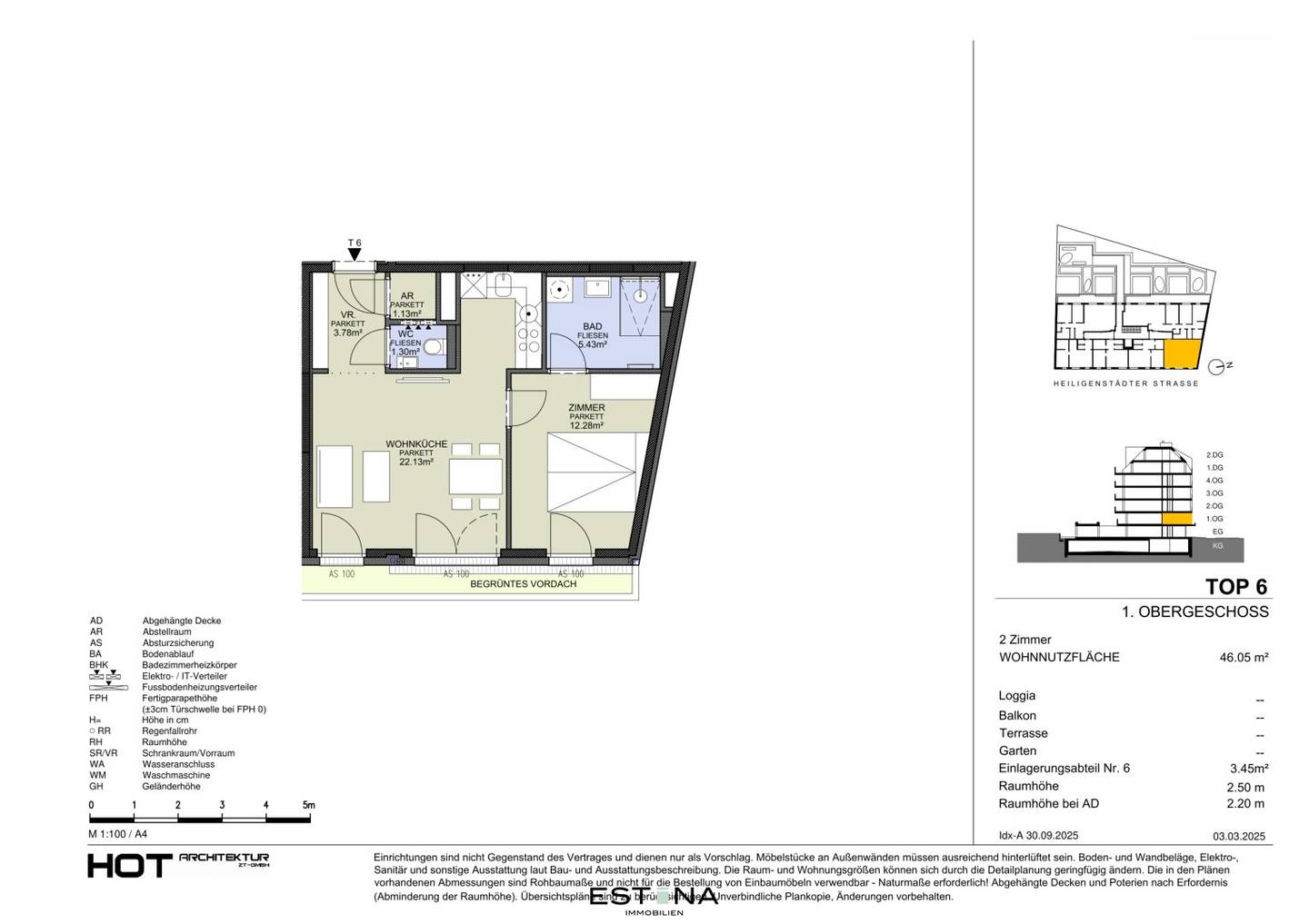 New build apartment in Döbling with balcony