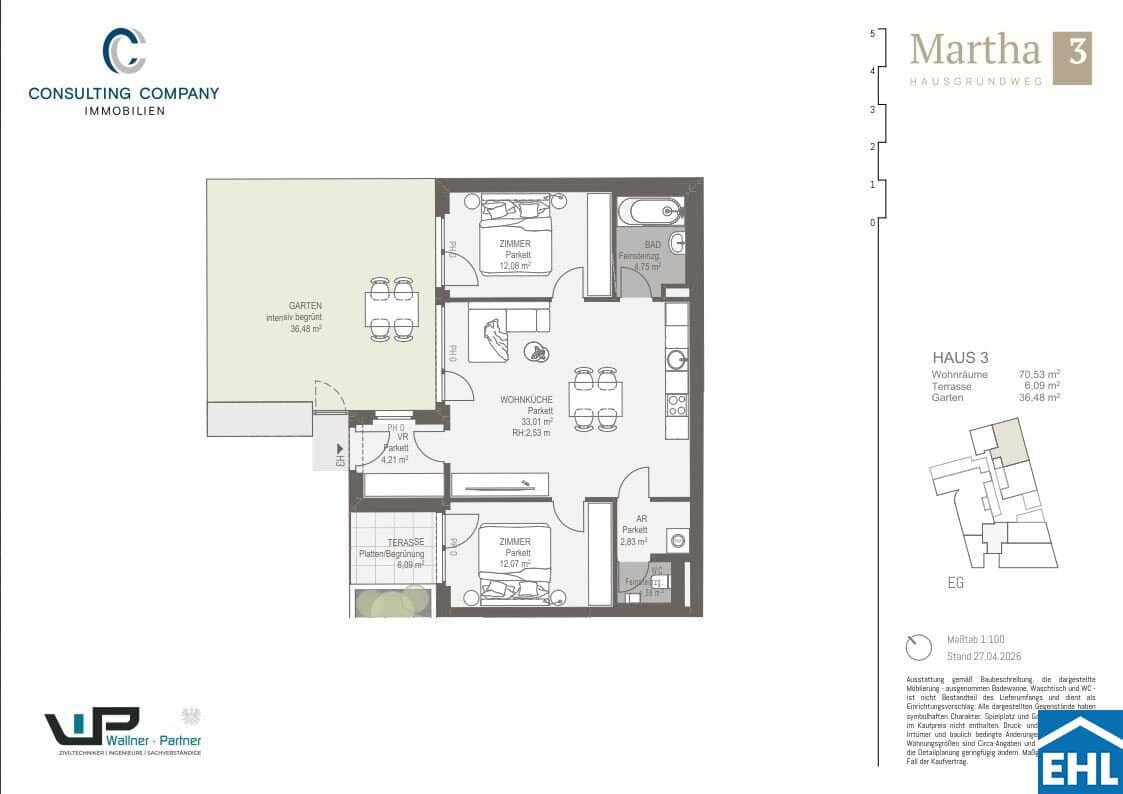 Apartment Private Garden New Build