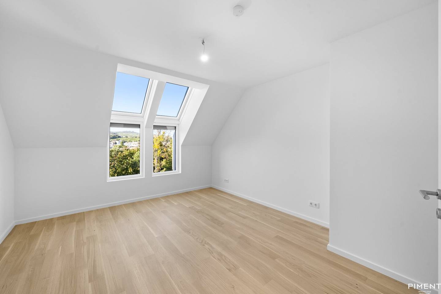 Attic apartment newly built with open kitchen