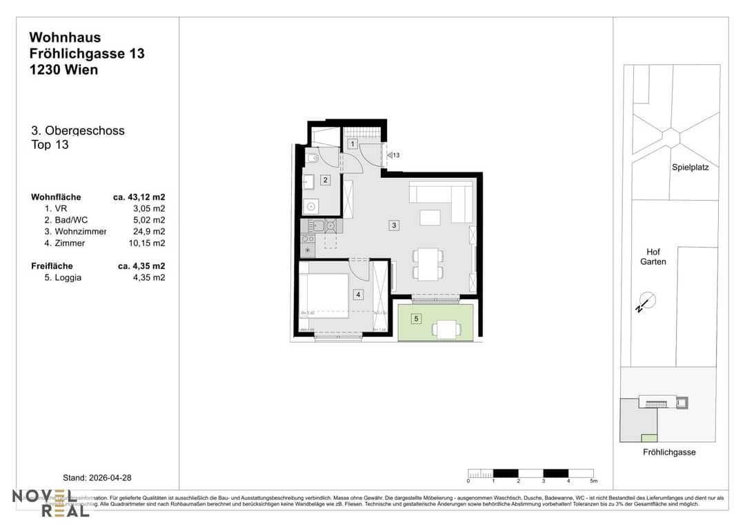 Top 13: 2-Room Flat in Liesing