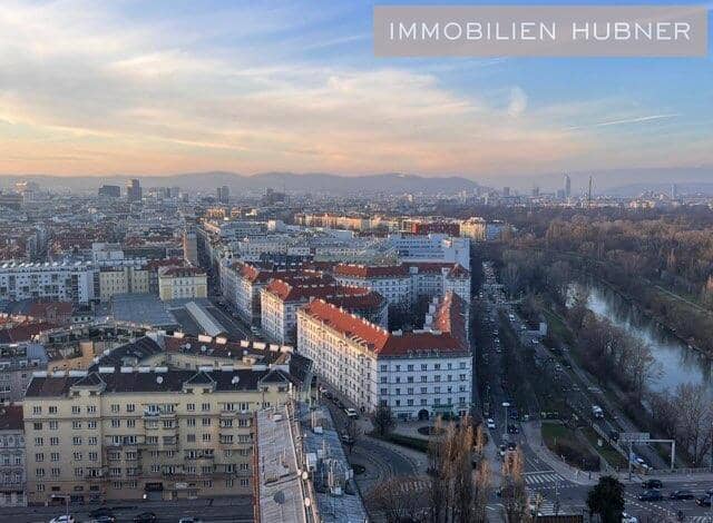 Wohnung mit Panoramablick über Wien und Terrasse