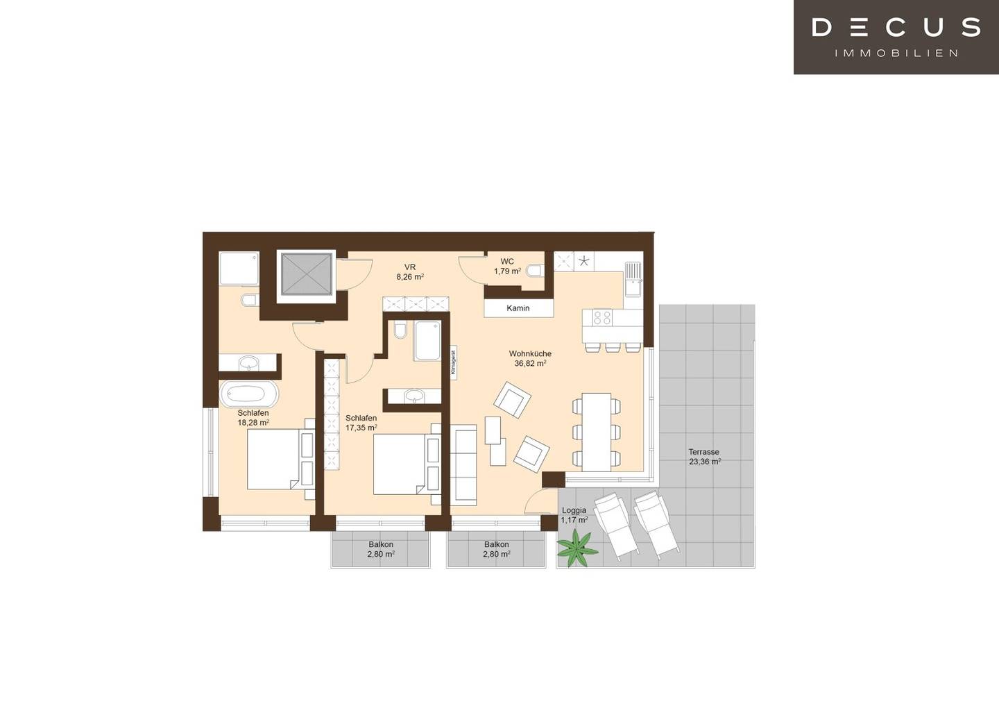 Terrassenwohnung mit Panoramablick auf den Traunsee