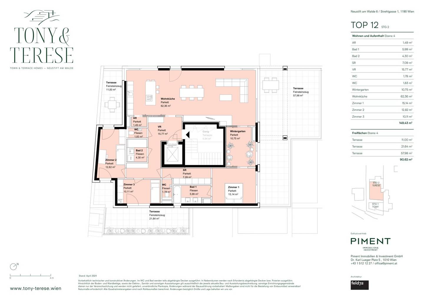 PENTHOUSE mit unverbaubarem Weinbergblick - TONY & TERESE - Town & Terrace Homes - Neustift am Walde 6