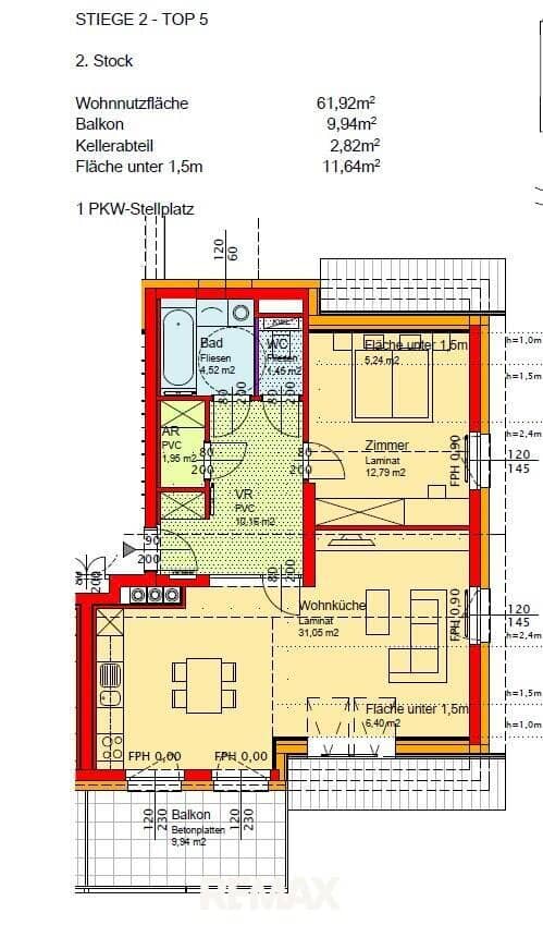 Apartment in a subsidized cooperative with balcony