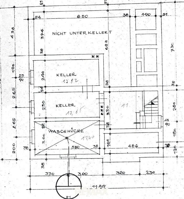 Grundriss Keller