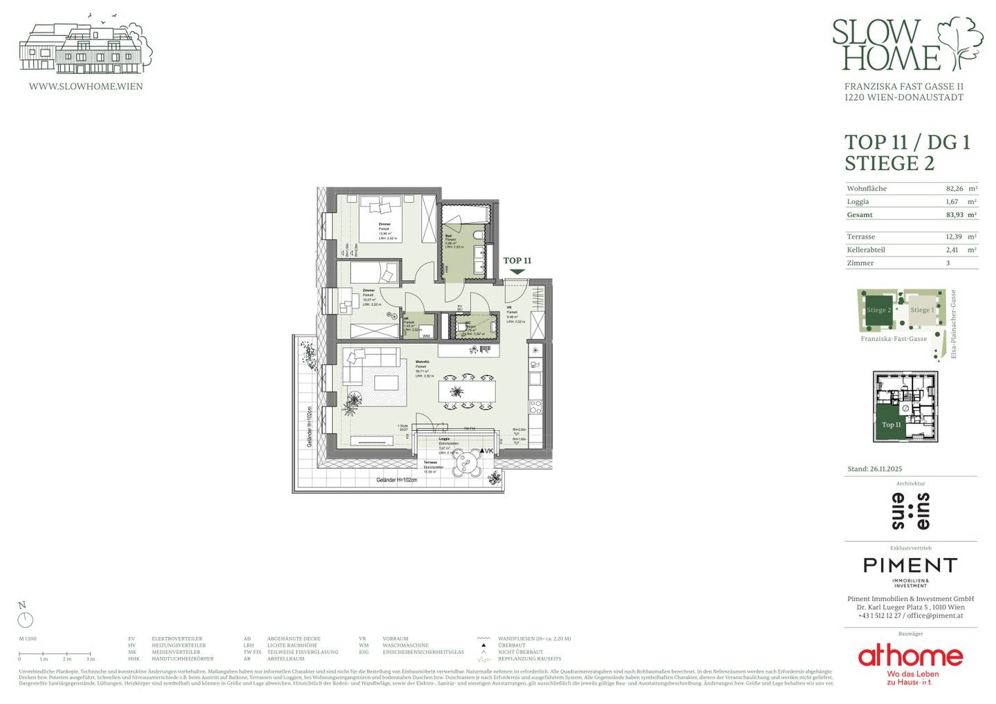 Top floor apartment first occupancy commission-free