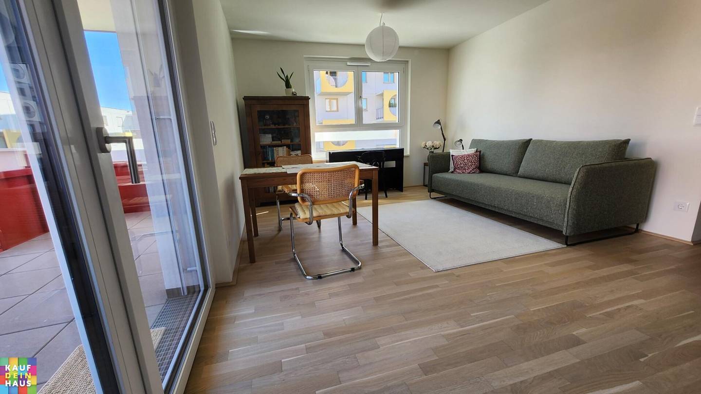 Wohnung mit Balkon und Nähe zum Badeteich