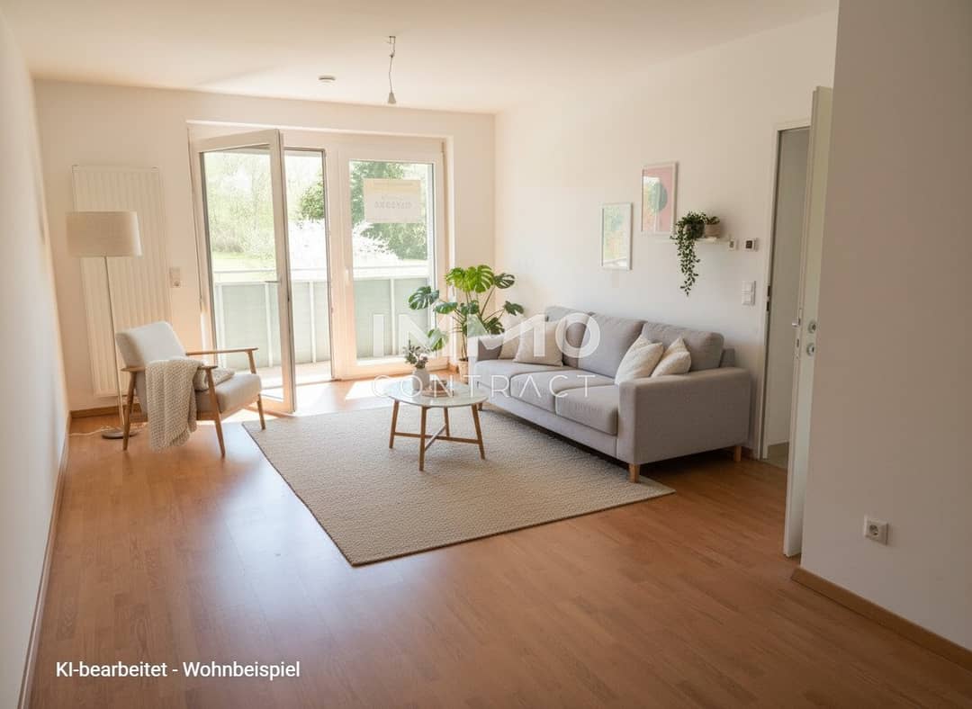 Wohnung with large balcony and parking in a quiet location