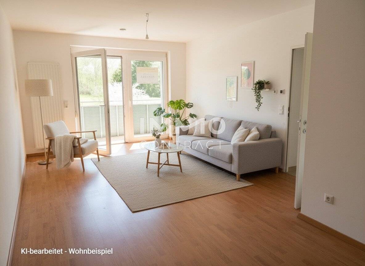 Wohnung with large balcony and parking in a quiet location