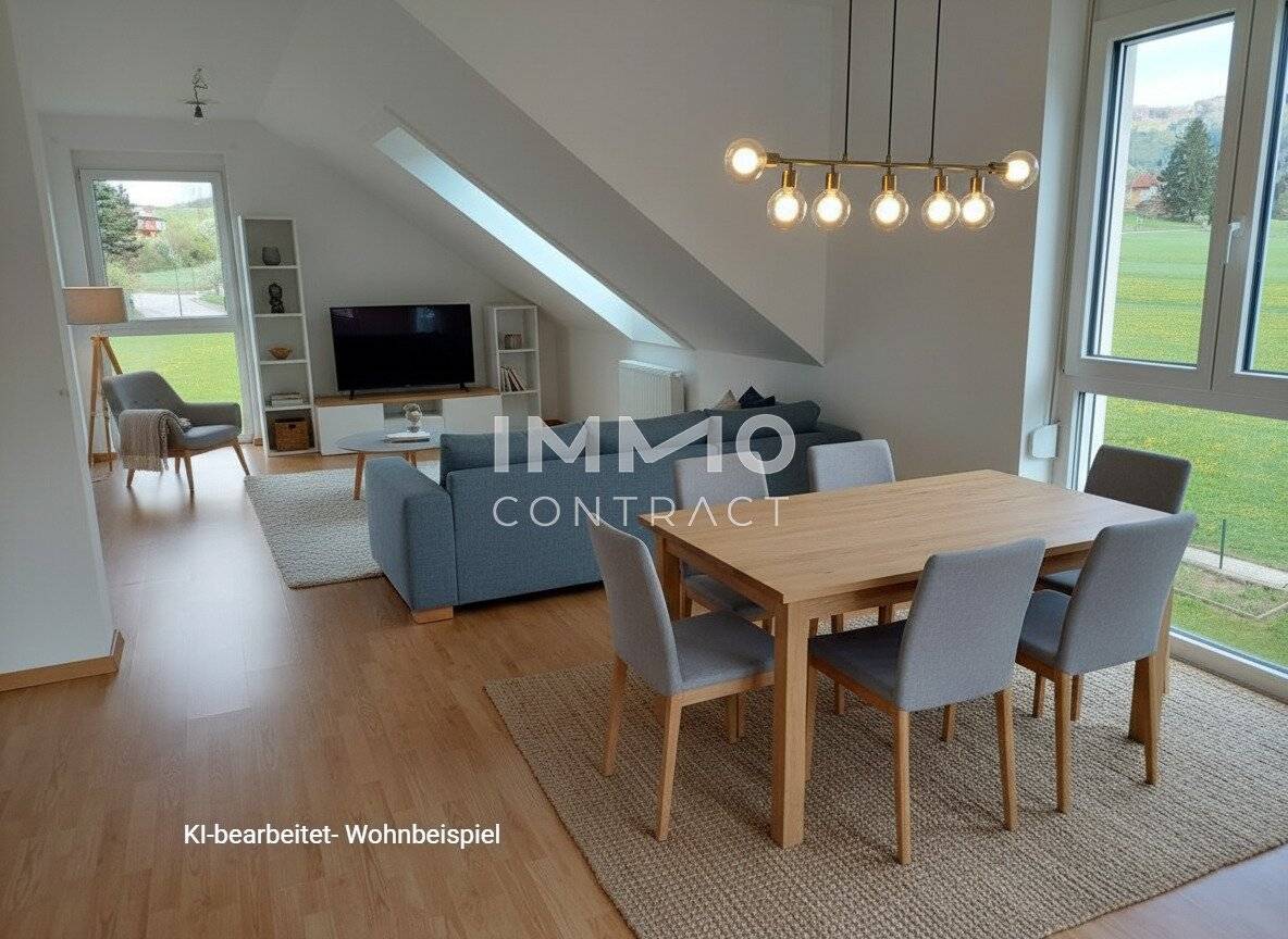 Bright top floor apartment with rooftop terrace