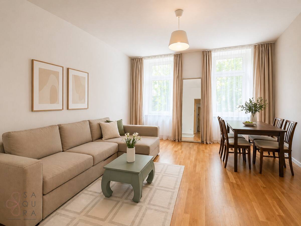 Ground floor apartment with old building charm