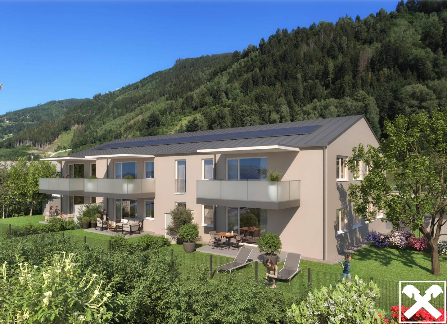 Apartment new build quiet location near lake