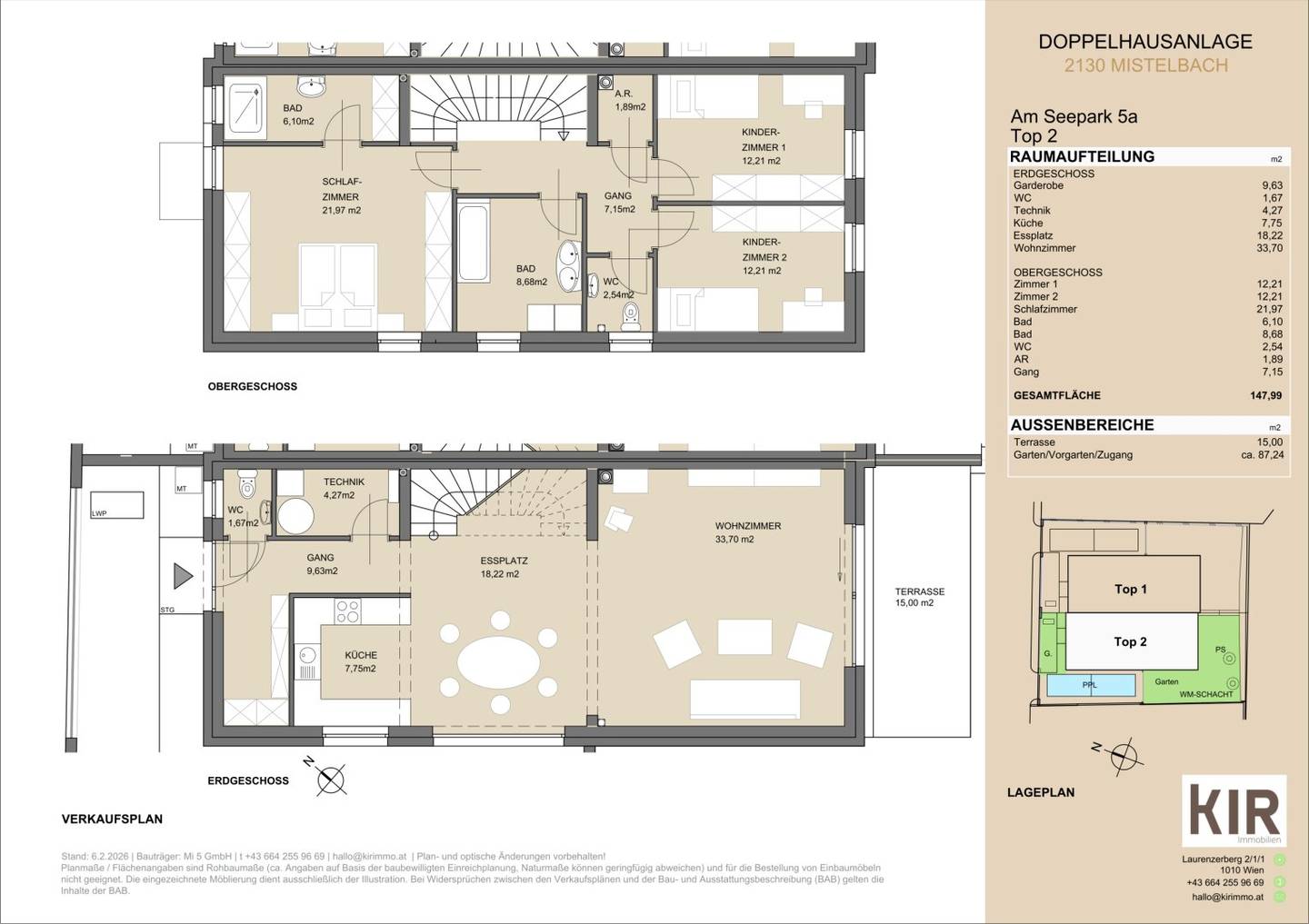 Doppelhaushälfte Mistelbach 148m²