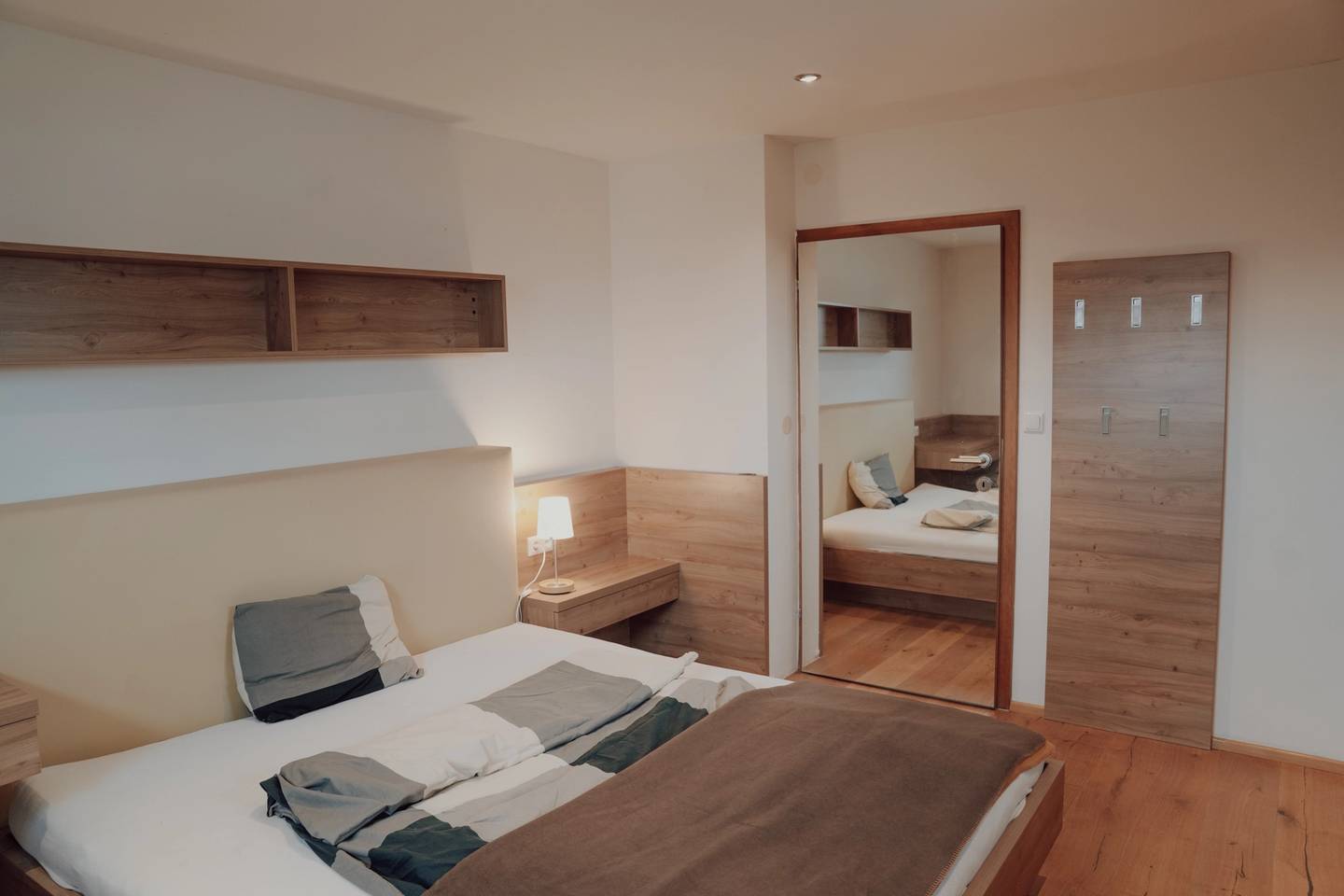 Bright apartment with balcony and pellet heating