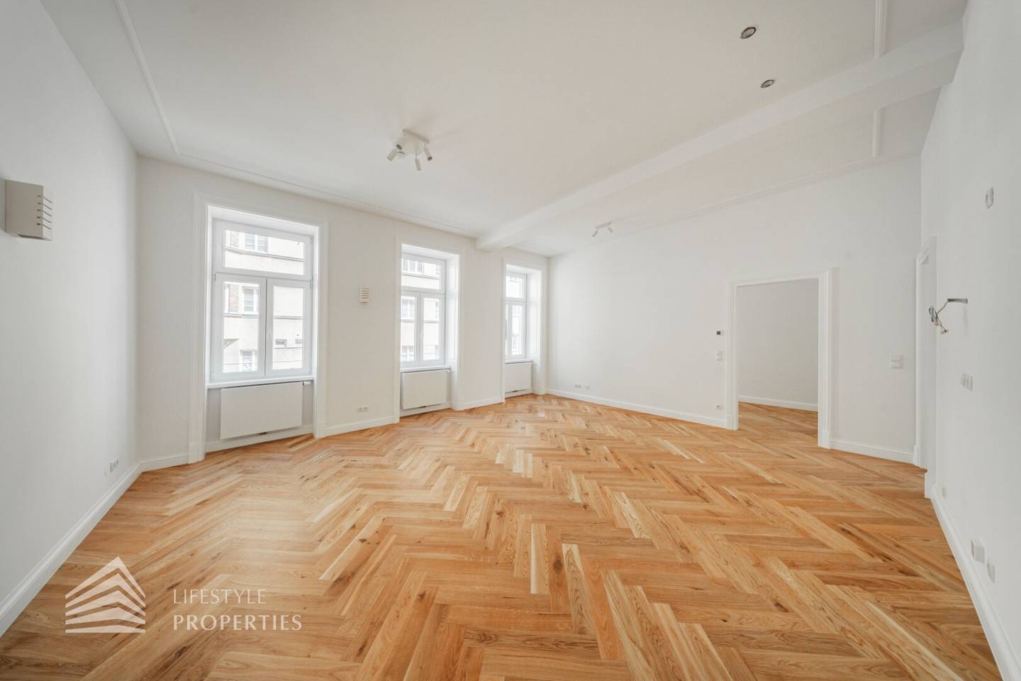 Old building apartment with balcony near Alois Drasche Park