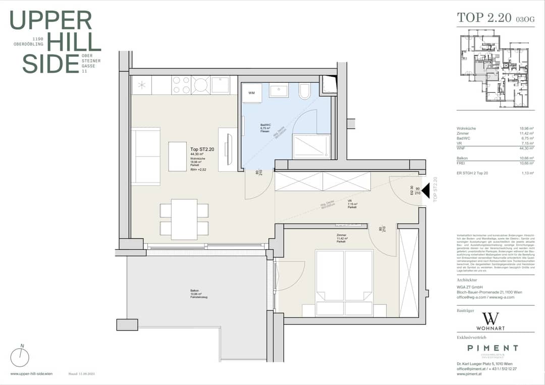 Wohnung mit Balkon Erstbezug Neubau in Döbling