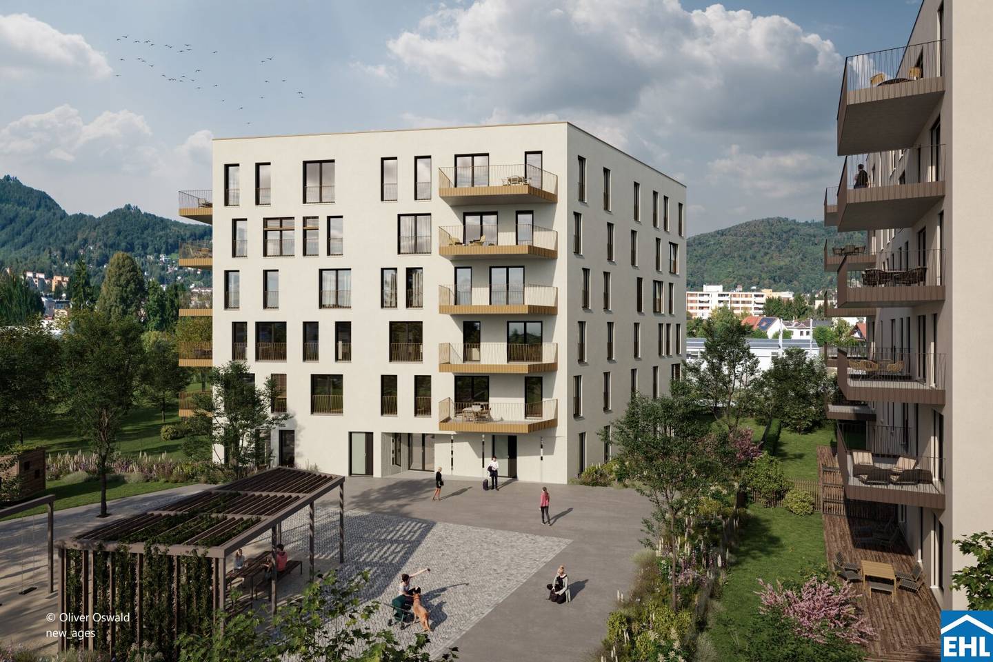 Wohnung Lichtquartier Balkon Tageslicht