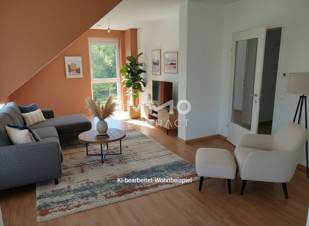 Top floor apartment with roof terrace and 2 parking spaces