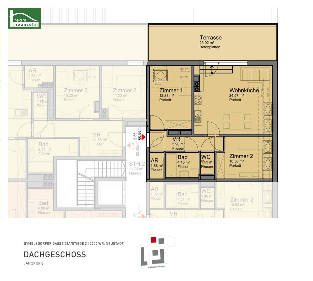 3-Zimmer-Neubauwohnung, Wiener Neustadt