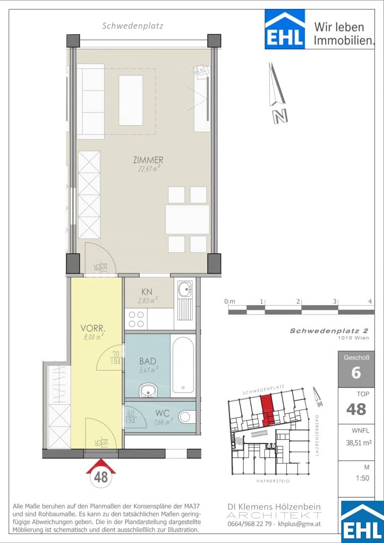 Apartment with Donaukanal view and U1 U4 access