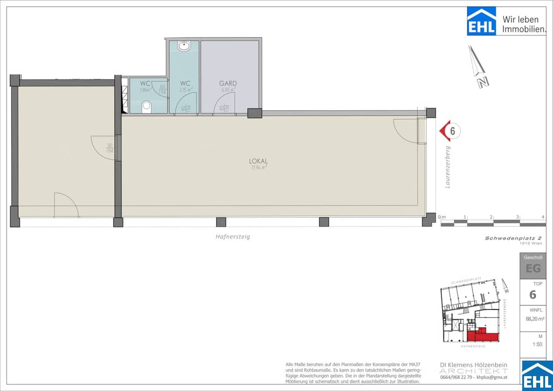 Laurenzi am Fluss, 88m² Office Vienna