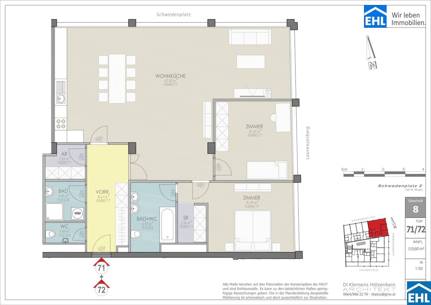 Apartment on the Danube Canal Potential