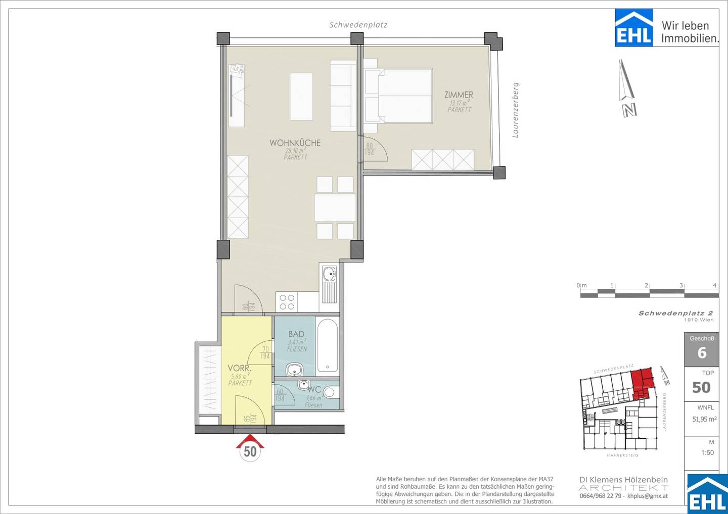 Investment apartment directly on the Donaukanal