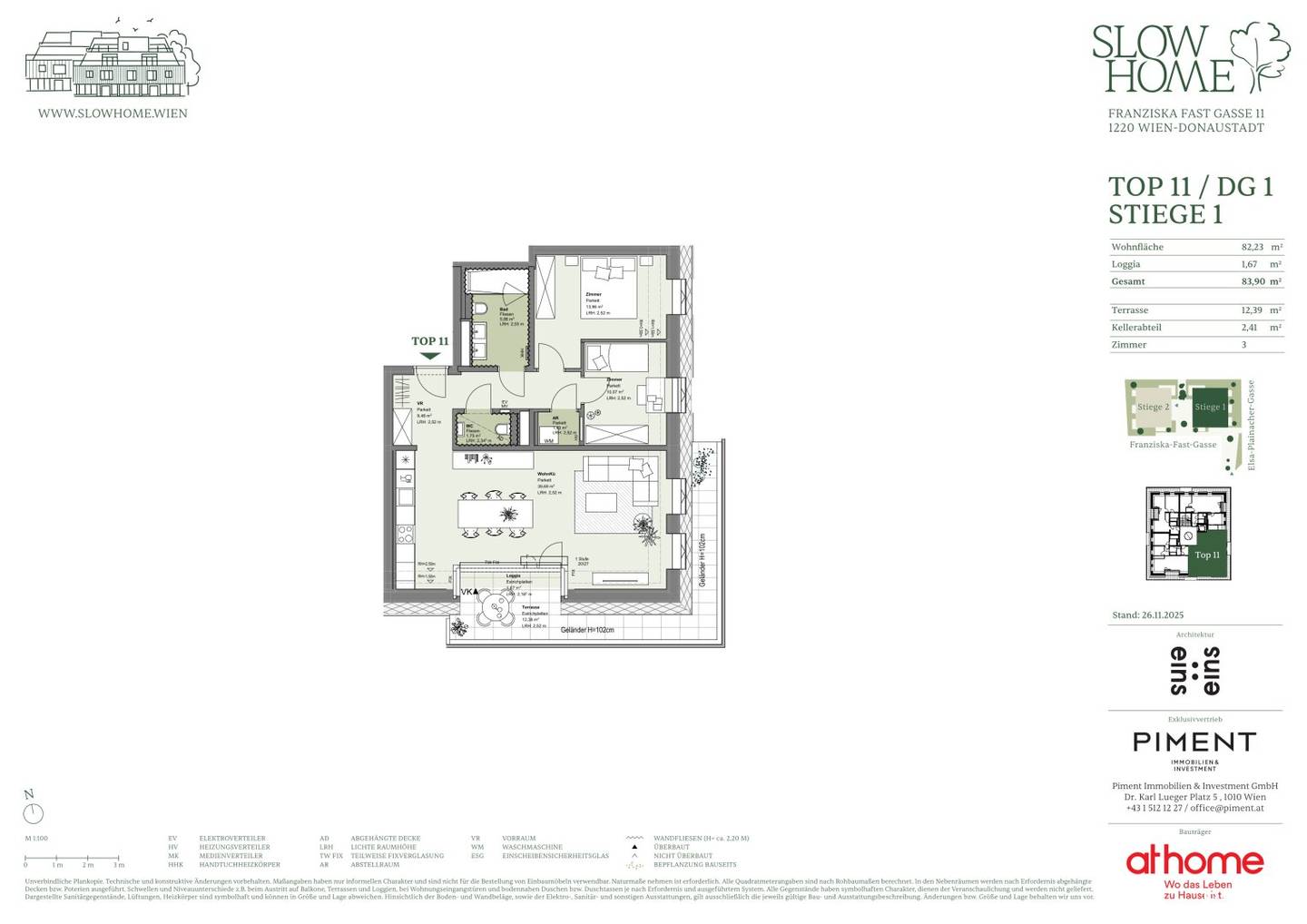 Apartment Lobau New build Terrace