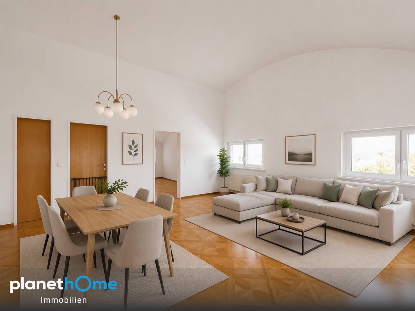 Apartment with high ceilings near the Old Danube