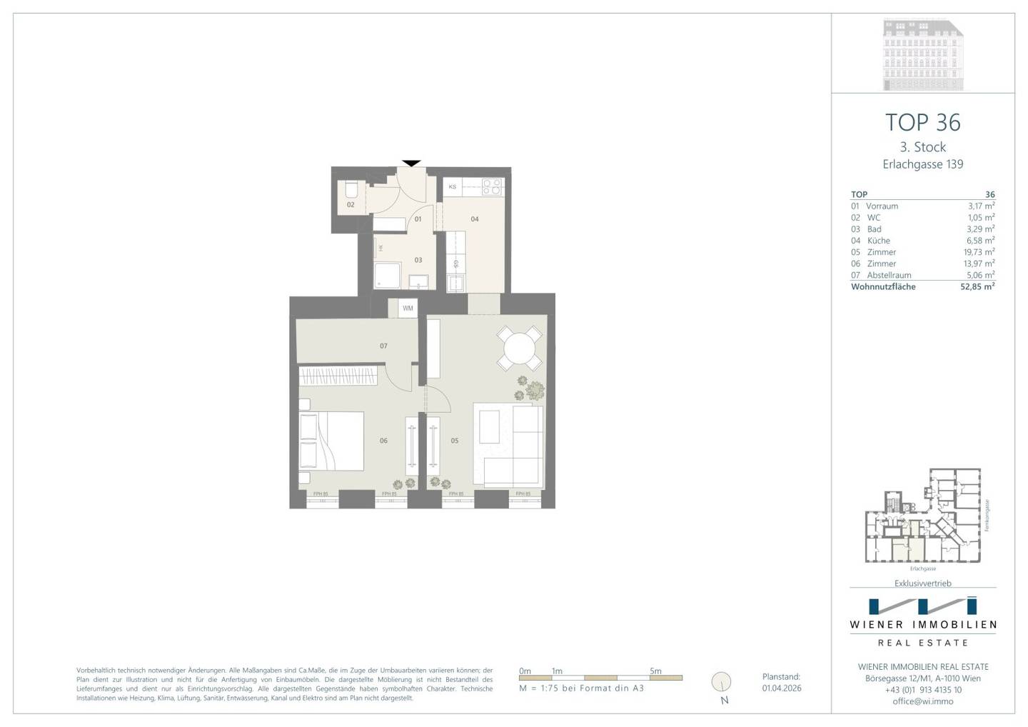 Renovated historic apartment with indefinite tenancy