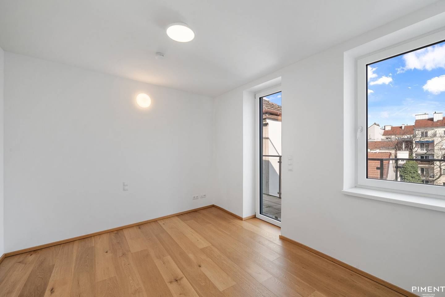 Attic duplex apartment with balcony and terrace