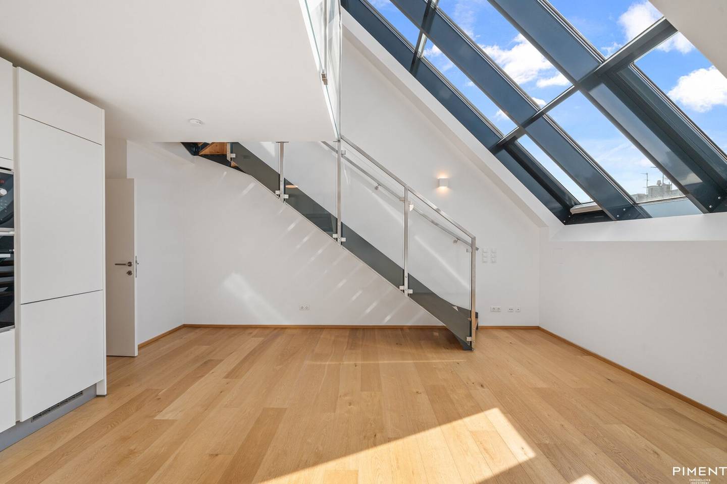 Attic duplex apartment with balcony and terrace