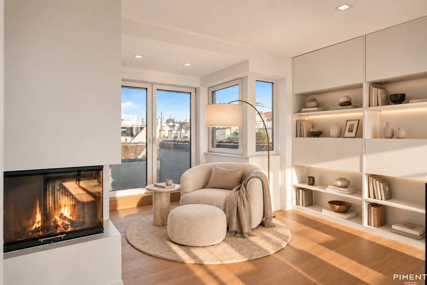 Exclusive attic jewel with panorama roof terrace and sauna