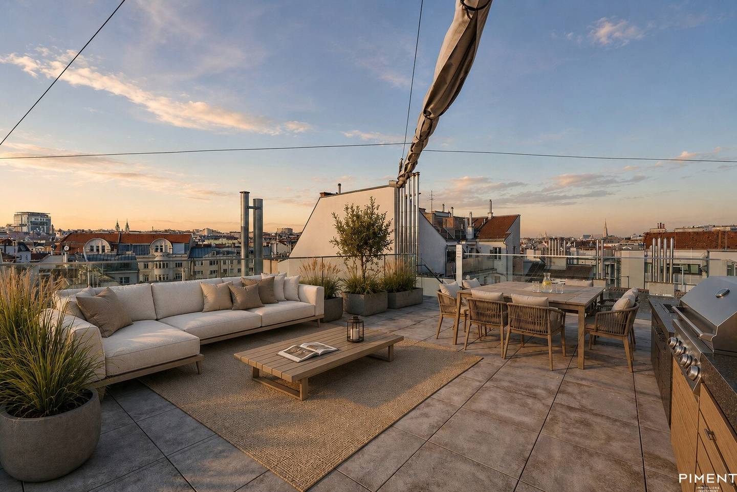 Exclusive attic jewel with panorama roof terrace and sauna