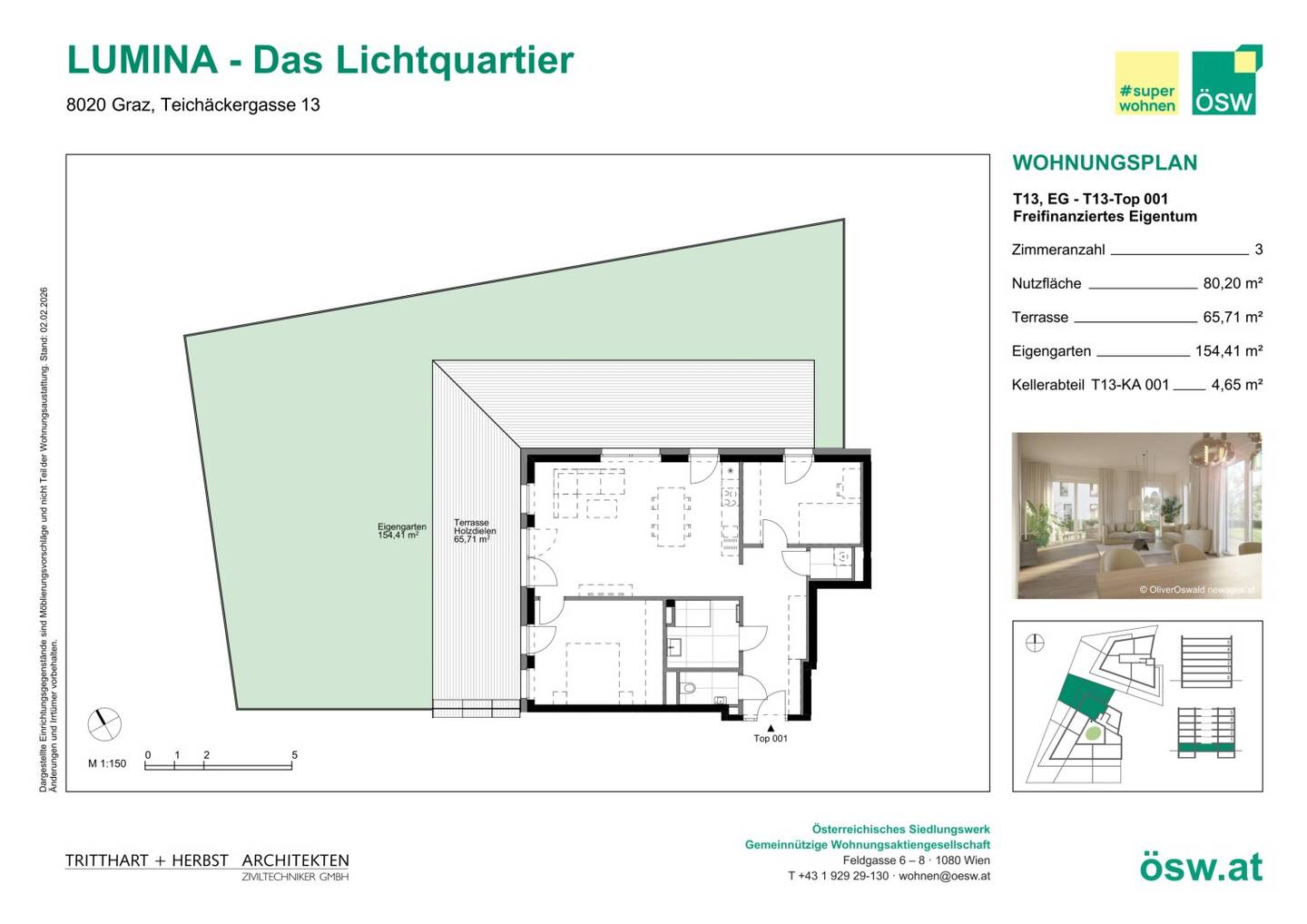 Garden Apartment GF 80m² LUMINA