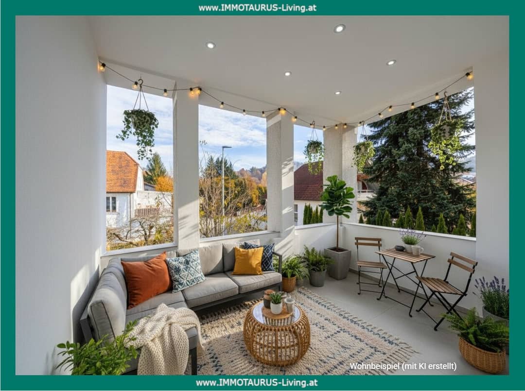 Renovated Altbau apartment with balcony and parquet in St. Peter