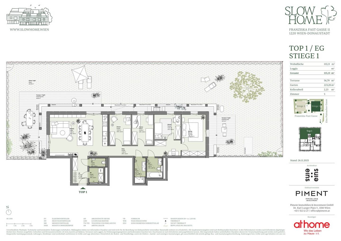 Wohnung Neubau Erstbezug Garten und Terrassen