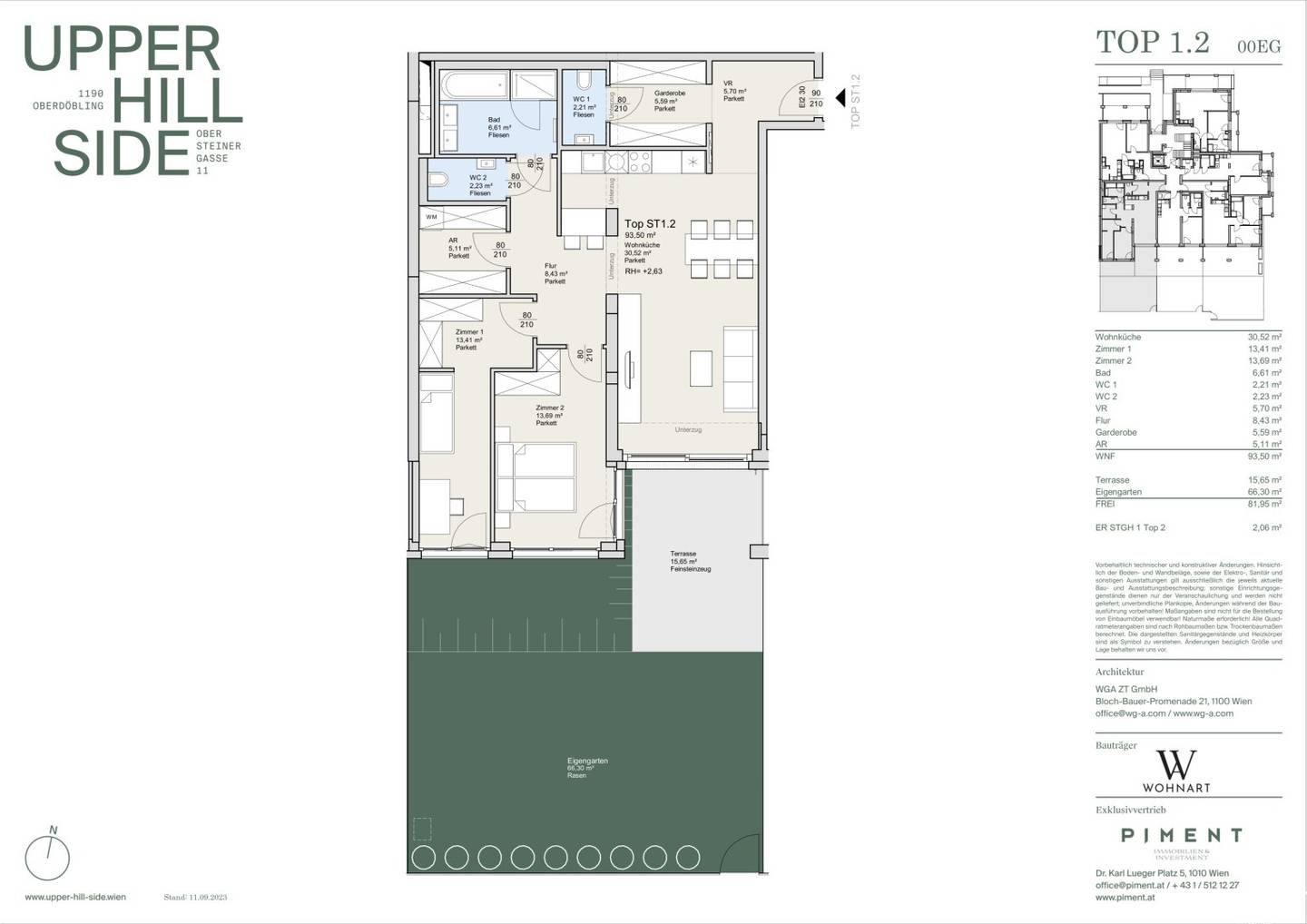 Garden apartment first occupancy air conditioned