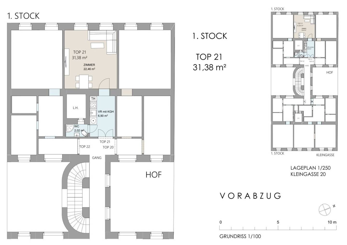 Wohnung Altbau nahe Prater U Bahn