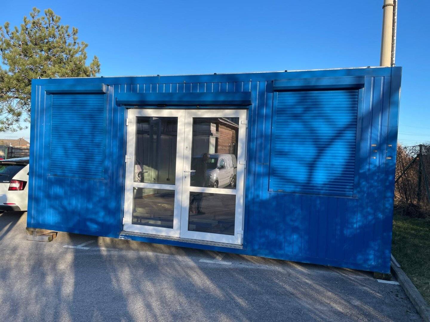 ca. 30m² BÜRO CONTAINER mit WC Einheit auch als TINYHAUS geeignet