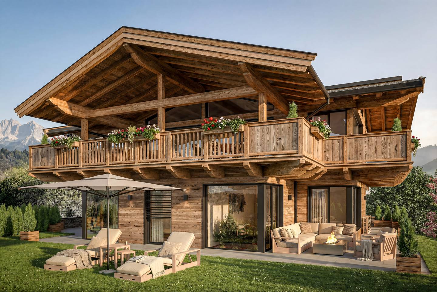 Neubau-Chalet in Oberndorf, 182m²