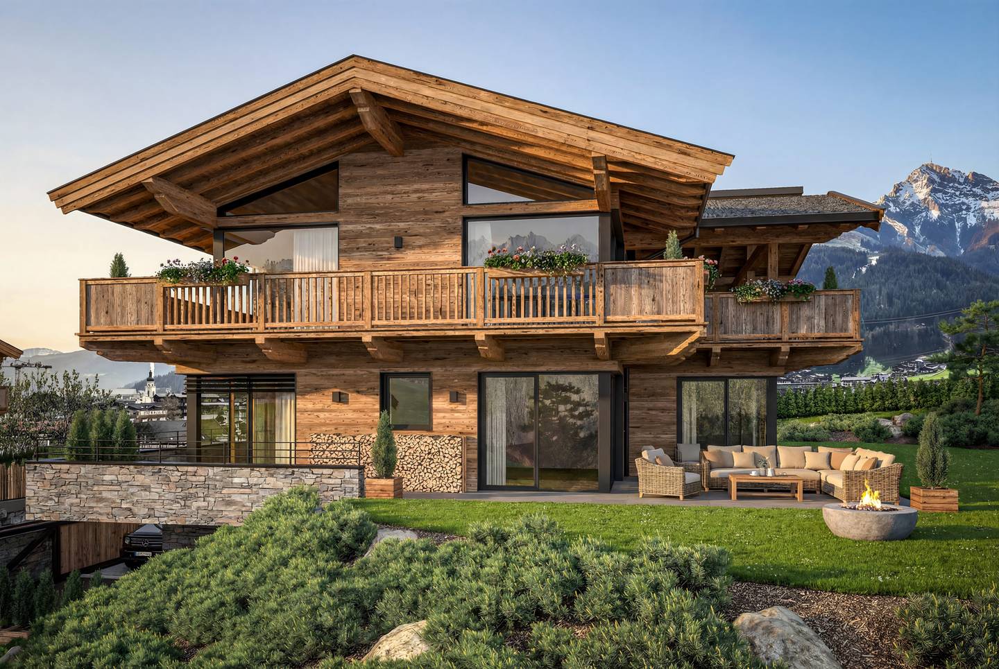 Neubau-Chalet in Oberndorf, 182m²
