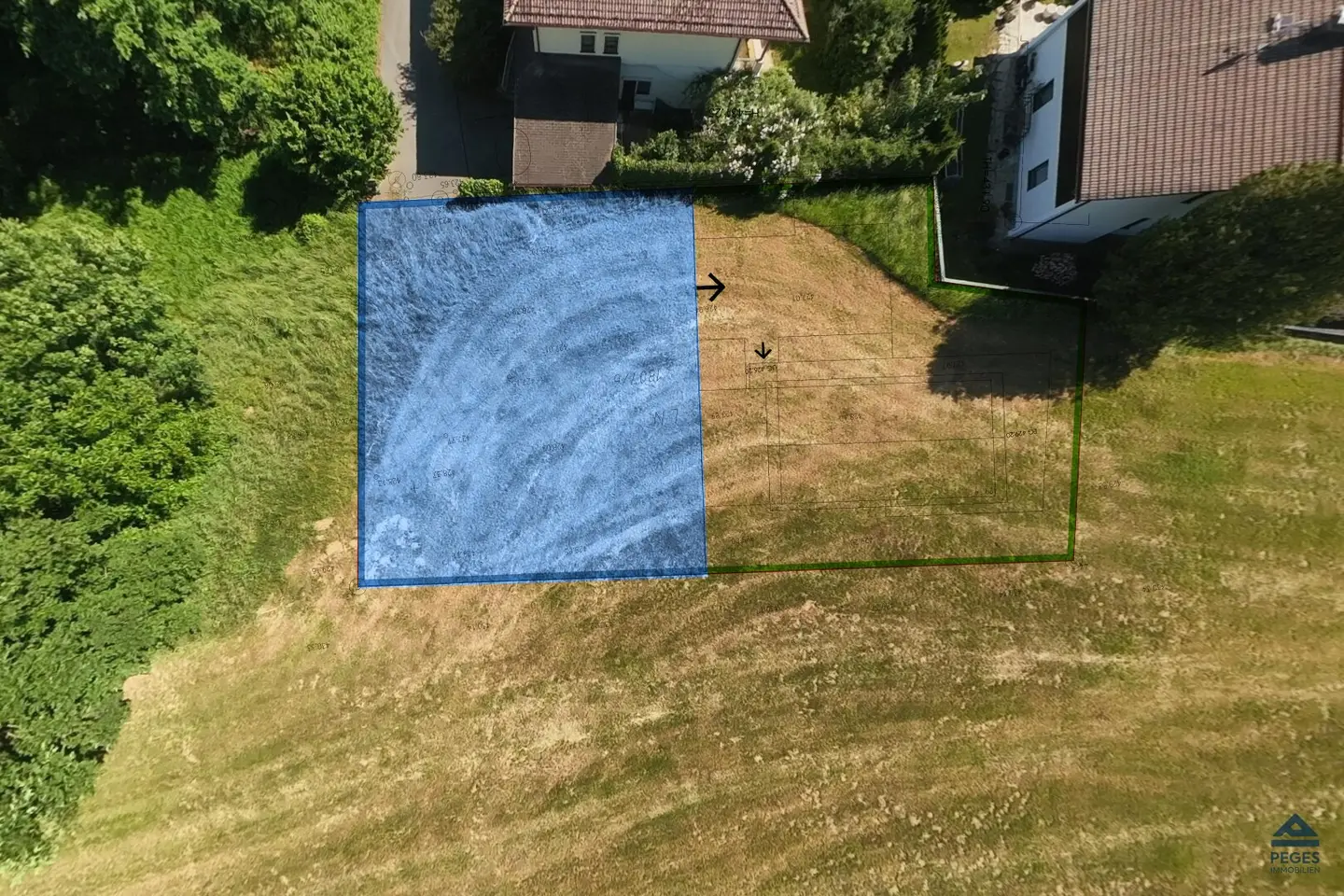 Mit Blick in den Süden - Grundstückshälfte in Salzburg-Itzling