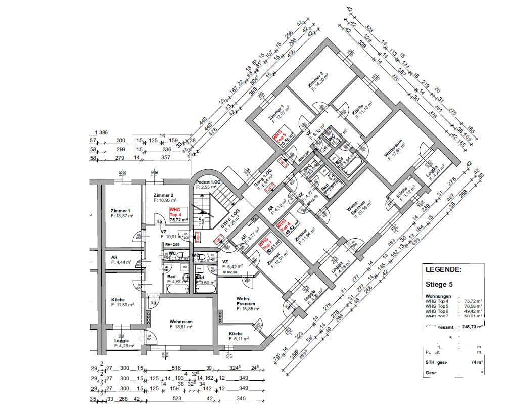 Wohnung nahe Althofen mit Loggia und ruhiger Lage