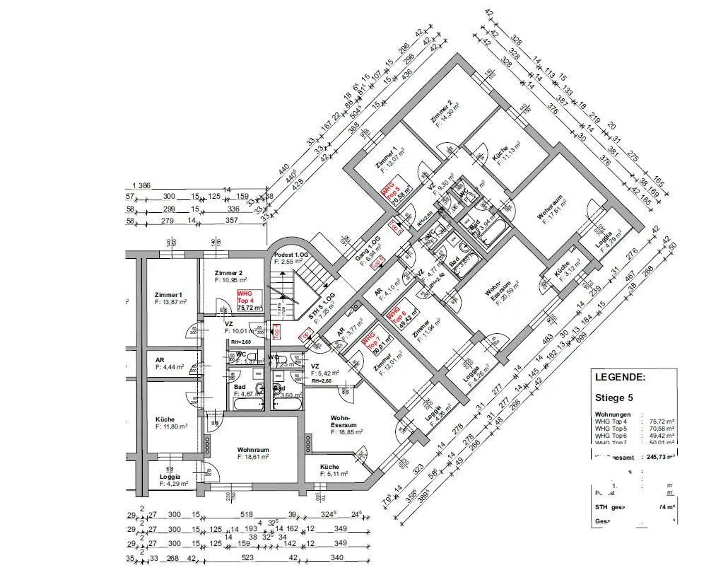 Wohnung nahe Althofen mit Loggia und ruhiger Lage