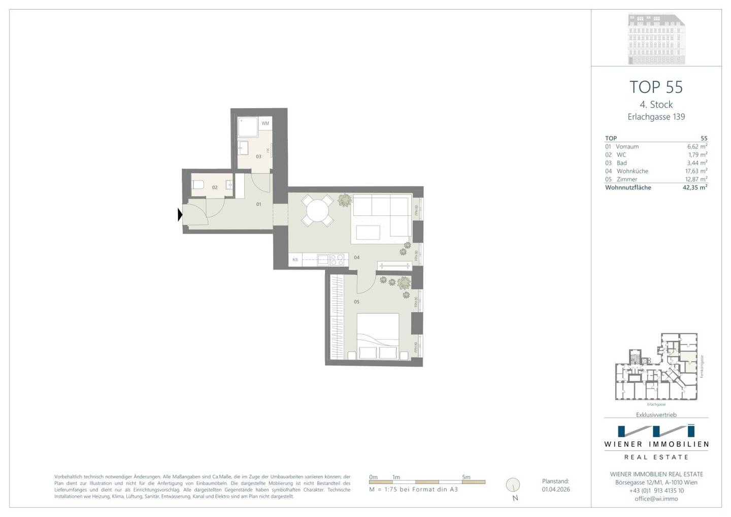 Bright old building apartment freshly renovated