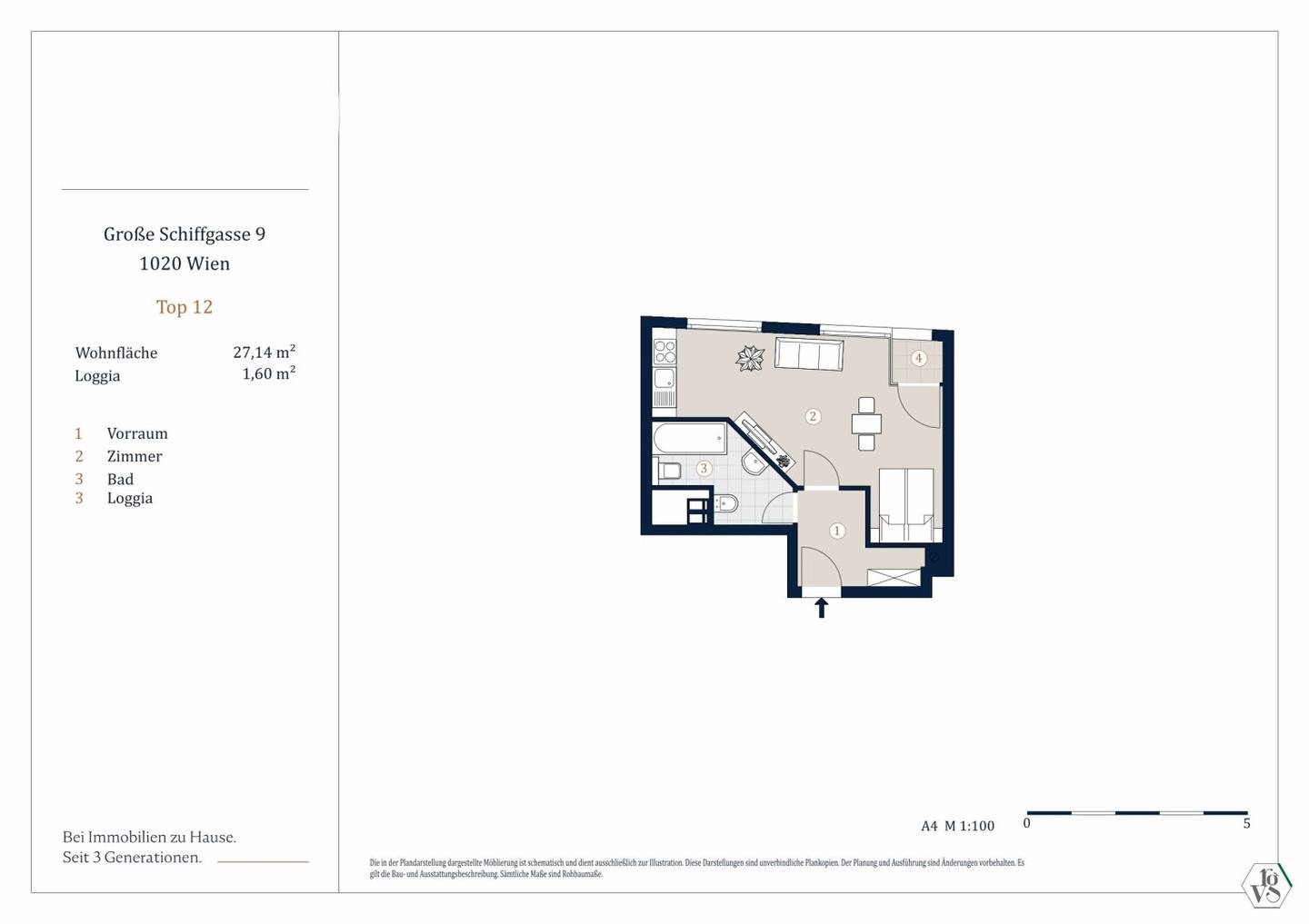 Apartment first occupancy new build at Karmelitermarkt