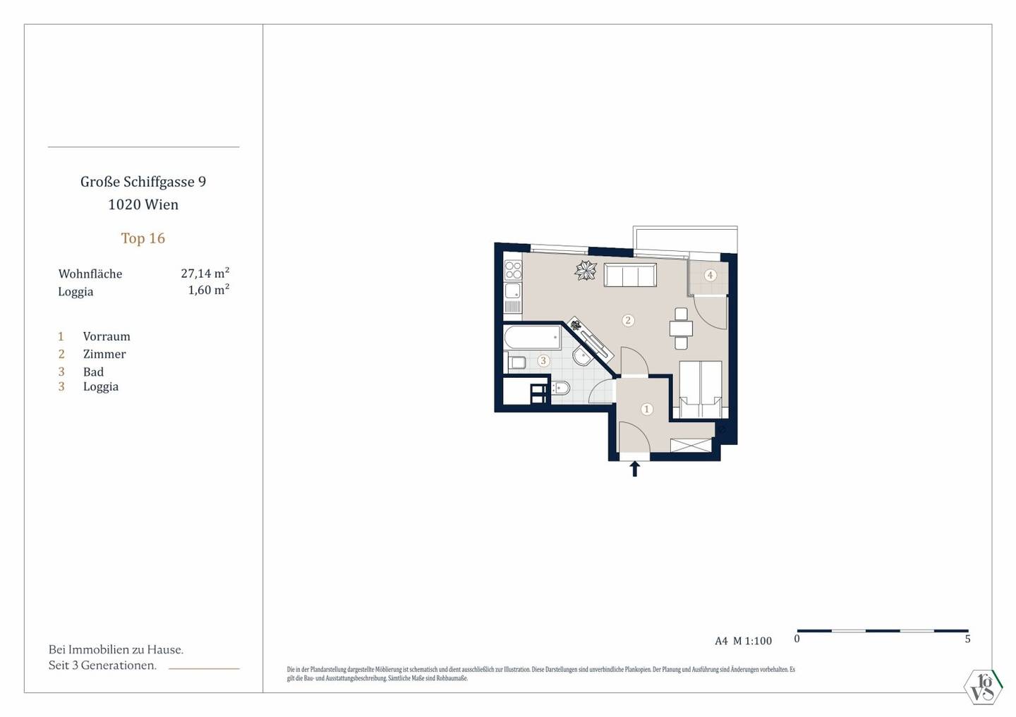Apartment New Build Loggia Karmelitermarkt